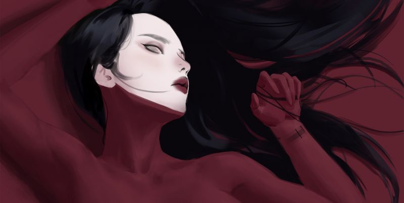 umělecká díla, fantasy dívky, fantasy umění, ArtStation, tvář, asijský umělecká díla, fantasy dívky, fantasy umění, ArtStation, tvář, asijský
