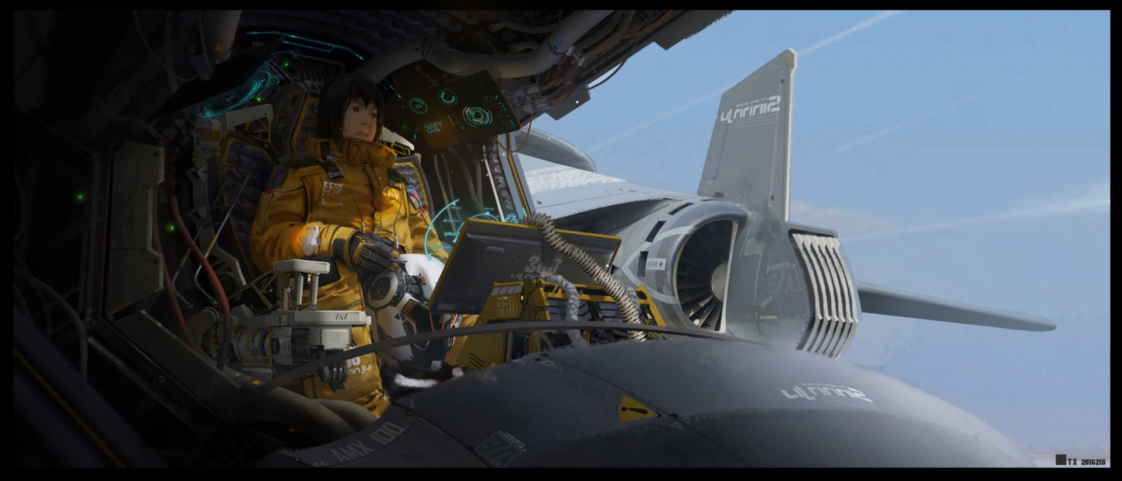 vehicle, artwork, airplane, aircraft, science fiction, Pilote, air force, aviation, screenshot, atmosphere of earth, aircraft engine, aerospace engineering