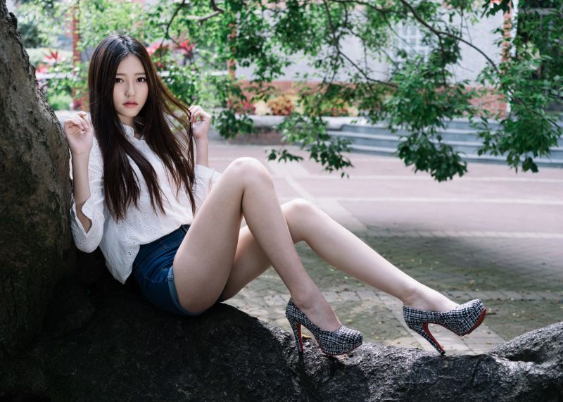 ženy, model, dlouhé vlasy, asijský, sedící, bruneta ženy, model, dlouhé vlasy, asijský, sedící, bruneta