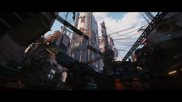 Cyberpunk 2077,Phantom Liberty,CD Projekt RED,cyberpunk,slum,cranes machine