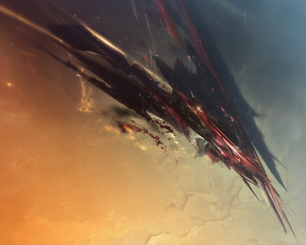 Wallpaper form, explosion, lines, background 1280x1024 wallpaperUp