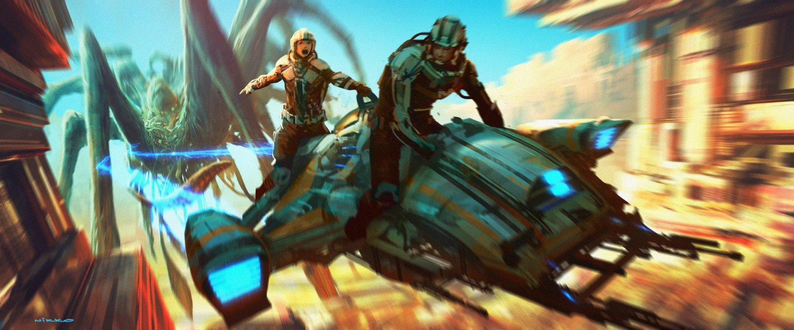 anime, sci-fi, mytologie, nikko, Snímek obrazovky, počítač tapeta, pc hry