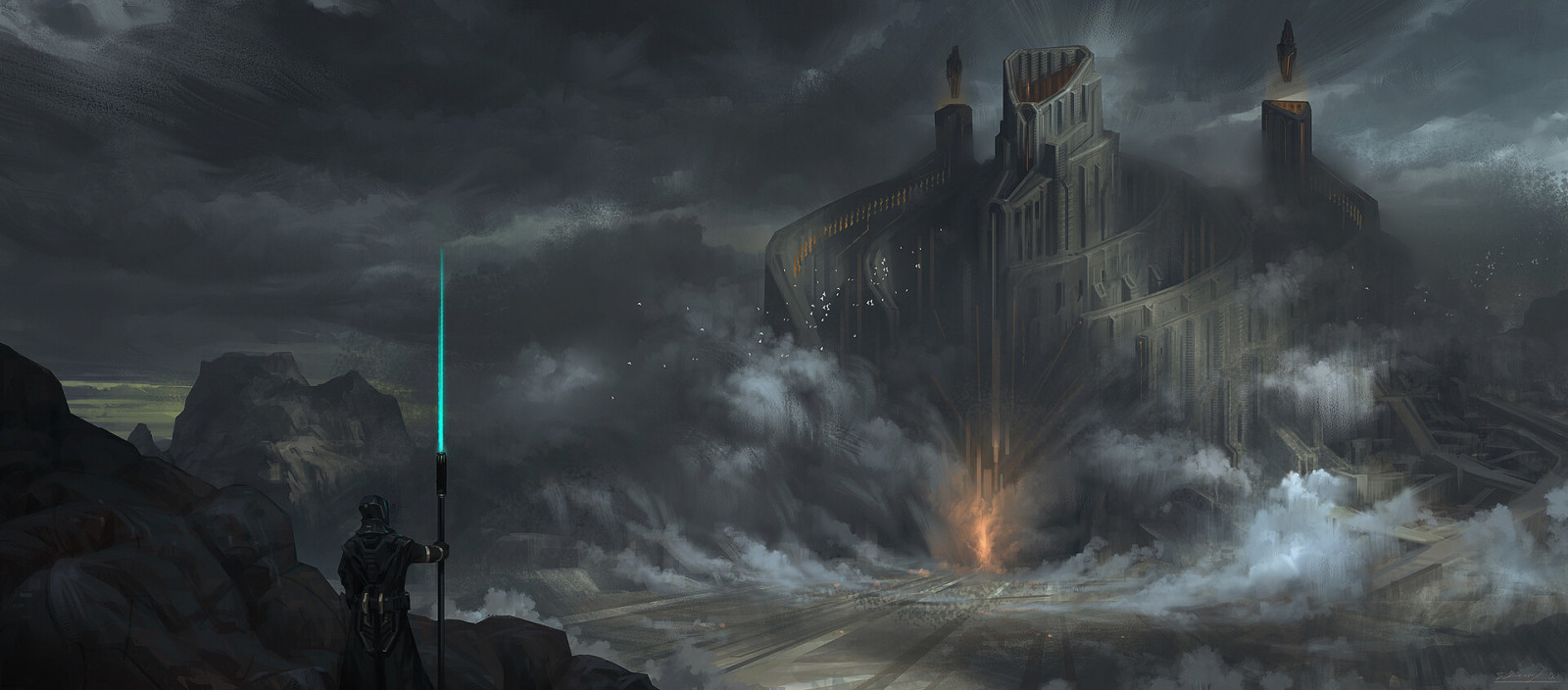 Hwanggyu Kim, fantasy umění, krajina