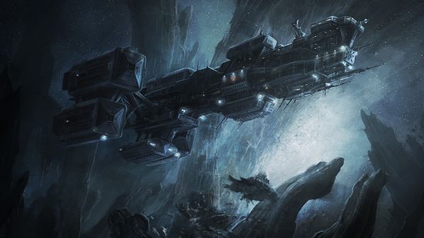 space, artwork, science fiction, Alien movie, digital art, spaceship