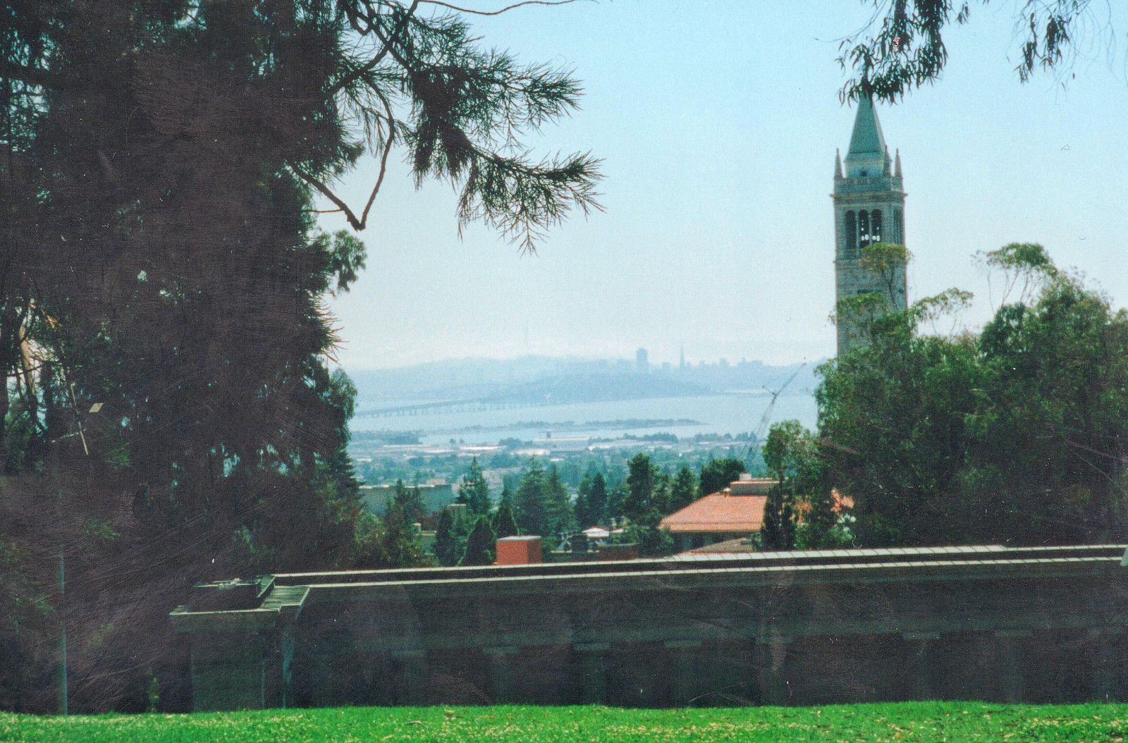 Kalifornie, ca, starý, cestovat, nebe, mlha, věž, film, mraky, vinobraní, záliv, Berkeley, San, francisco, univerzita, Pohled, scénický, mezník, turista, cameron, Průhled, historický, atrakce, Sladké, vlajková loď, nrhp, z, onasill