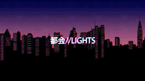 city, cityscape, night, neon, skyline, horizon