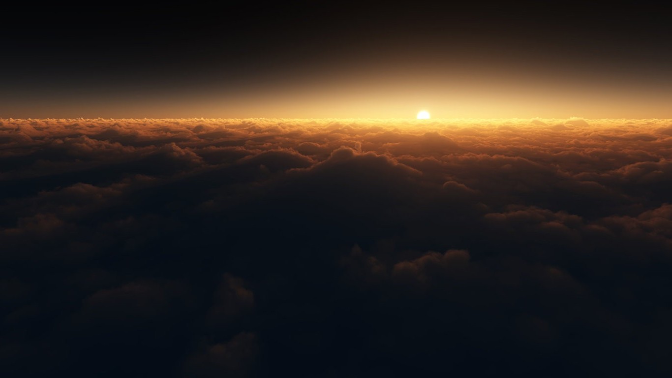 デスクトップ壁紙 日光 日没 空 雲 日の出 イブニング 朝 地平線 夕暮れ 夜明け 闇 1366x768 Px 大気現象 地球の雰囲気 残光 気象現象 1366x768 Wallup デスクトップ壁紙 Wallhere