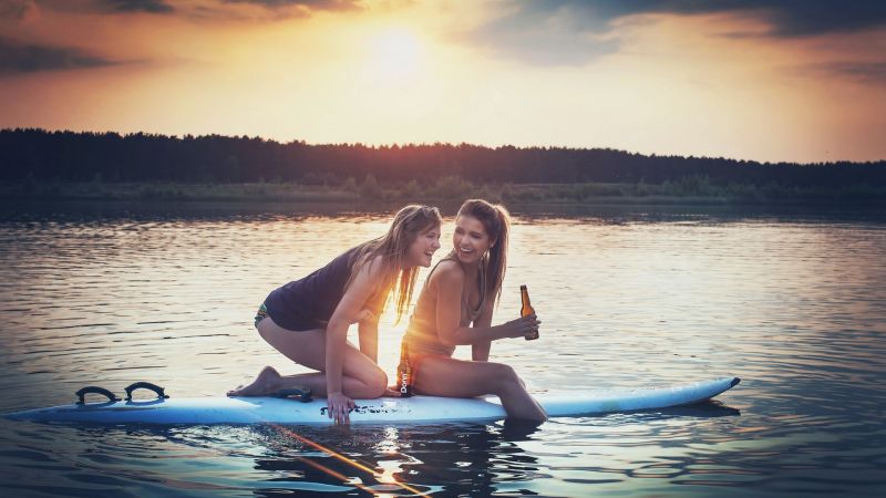 sportovní, slunečnímu záření, ženy, západ slunce, ženy venku, model sportovní, slunečnímu záření, ženy, západ slunce, ženy venku, model