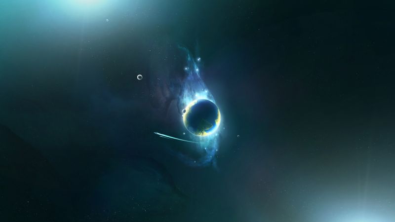 digitální umění, planeta, prostor, umělecká díla, space art, slunečnímu záření digitální umění, planeta, prostor, umělecká díla, space art, slunečnímu záření