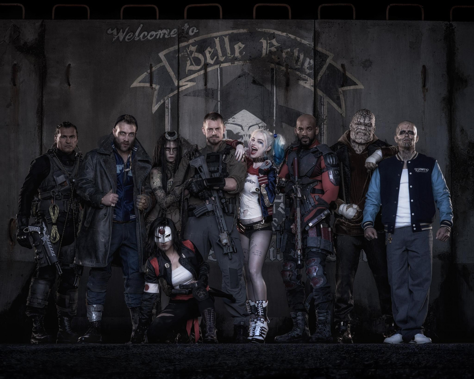 Cara Delevingne, Bat-man, Margot Robbie, DC Comics, Suicide Squad, Deadshot, tma, Snímek obrazovky