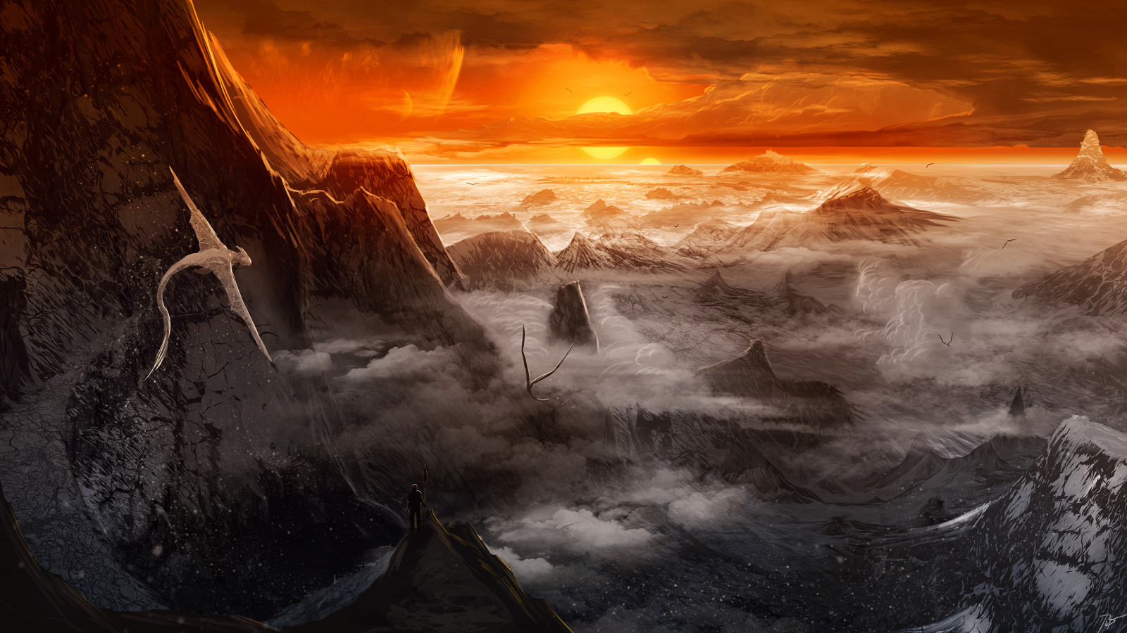 mrak, nebe, atmosféra, svět, hora, Natural landscape, odlesk, slunečnímu záření, tělo z vody, svítání, soumrak, západ slunce, kupa, krajina, UMĚNÍ, cg artwork, malování, horských reliéf, horizont, Formace, geologický fenomén, pohoří, mořská vlna, zmrazení, uklidnit, svítání, kopec, meteorologický jev, ledová landform, údolí, zima, odraz, masiv, astronomický objekt, klesl, vlna, červená obloha v dopoledních hodinách, teplo, Skála, večer, vrcholek, hřbet, oceán, badlands, visual arts, ilustrace, ledovec, útes, Klippe, neočekávaný výskyt, akvarel barvy, moře, vádí