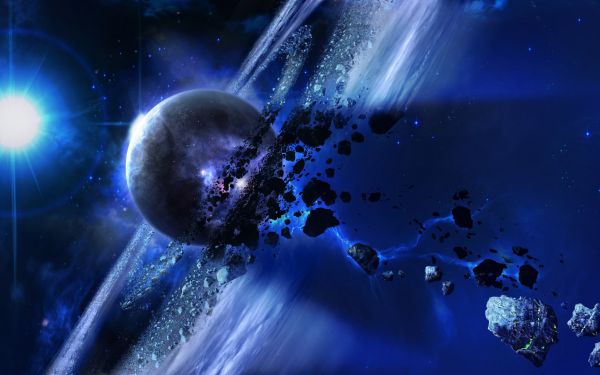 planet, space, Earth, asteroid, nebula, atmosphere
