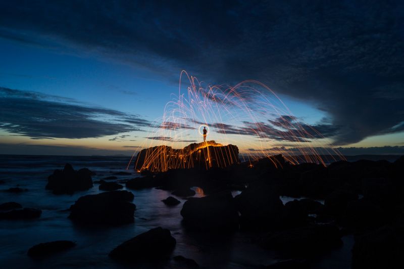 sunlight, landscape, sunset, sea, night, nature sunlight, landscape, sunset, sea, night, nature