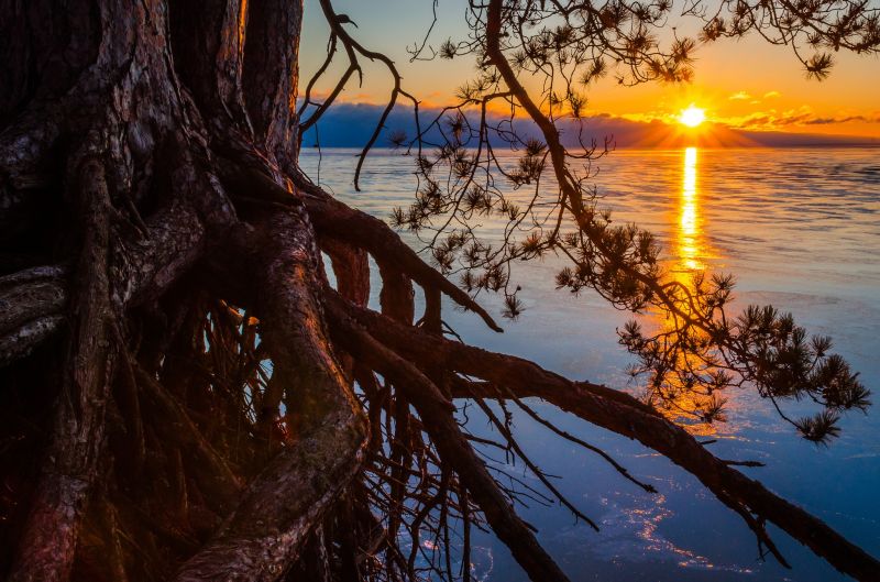 slunečnímu záření, západ slunce, moře, jezero, Příroda, odraz slunečnímu záření, západ slunce, moře, jezero, Příroda, odraz