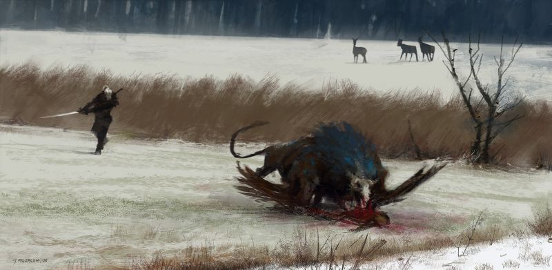 Schnee, Winter, Der Hexer, Der Witcher 3 Wild Hunt, Wetter, Tierwelt Schnee, Winter, Der Hexer, Der Witcher 3 Wild Hunt, Wetter, Tierwelt