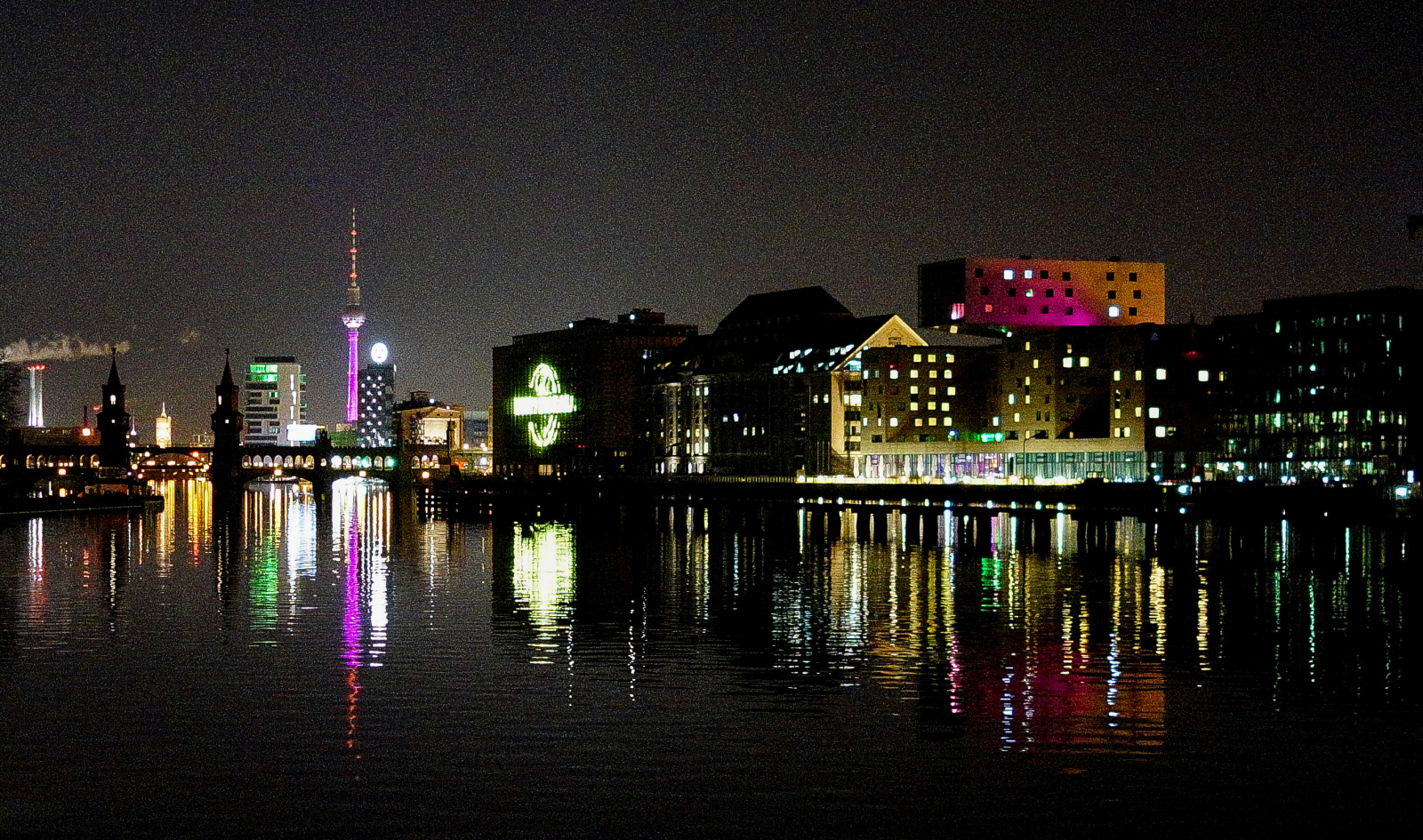 ชีวิต, เมือง, เบอร์ลิน, น้ำ, กลางคืน, แม่น้ำ, เยอรมนี, deutschland, nacht, บรรยากาศ, Stadt, metropole