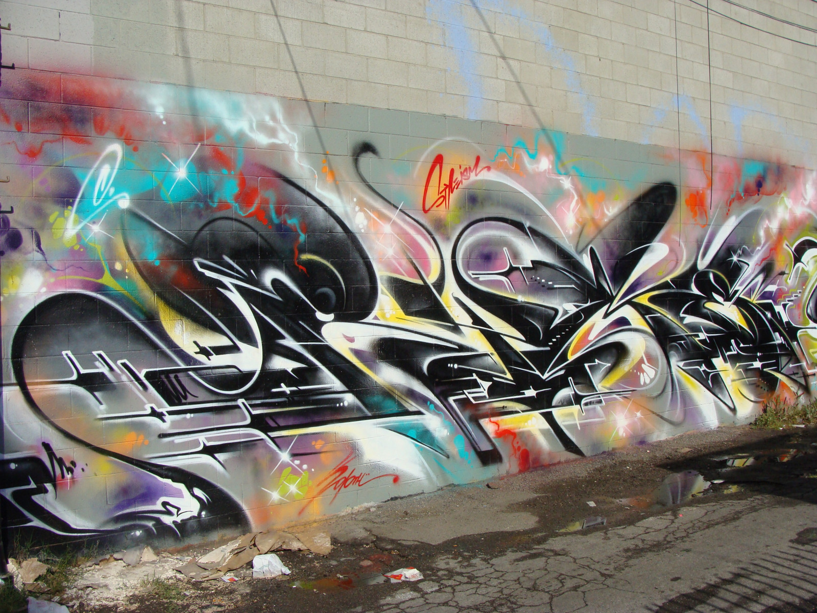 grafiti, UMĚNÍ, pouliční umění, automobilového designu, nástěnná malba