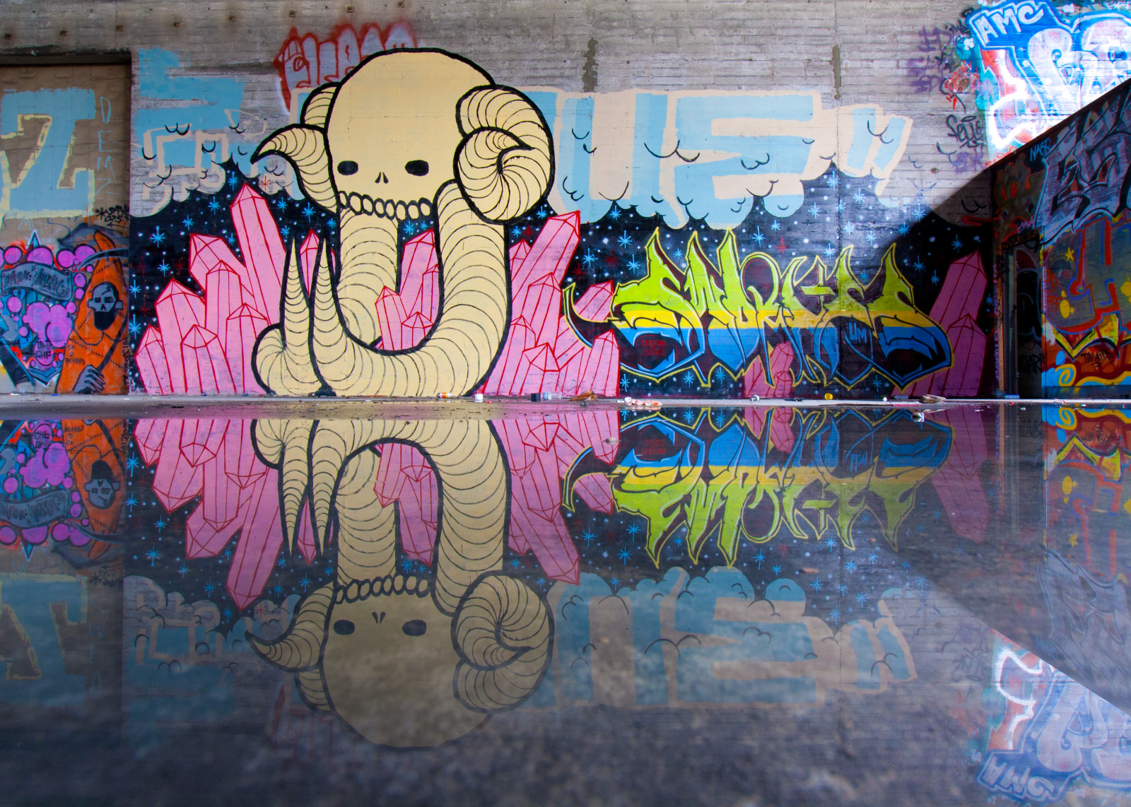 Malerei, Mauer, Kalifornien, Graffiti, Straßenkunst, Wandgemälde, KUNST, Sm, Ostbay, Äh, sumpfig, geschworen, Tbi, Swampdonkey, Geschworen, Illegal, visual arts