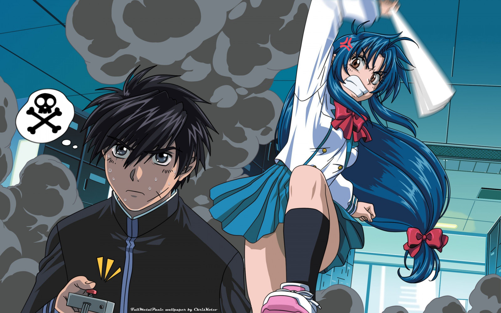 2560x1600 px, Chidori Kaname, Full Metal Panic, Sousuke Sagara