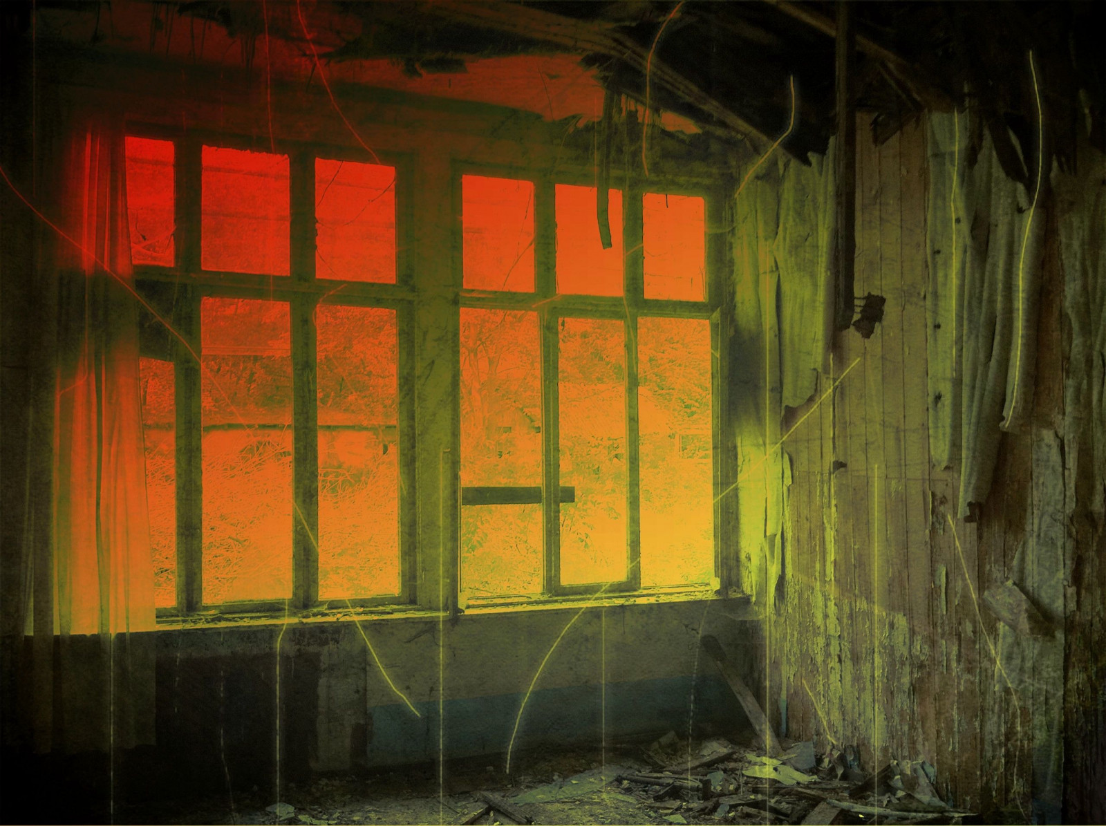 slunečnímu záření, okno, architektura, zřícenina, opuštěný, nebe, stěna, dřevo, Dům, žlutý, Německo, Ztracený, textura, iPhone, perspektivní, úhel, UMĚNÍ, světlo, tma, architektur, licht, brandenburg, Fenster, verlassen, demolice, perspektiva, Beelitz, Krankenhaus, abriss, Sascha, sascha2010, saschaunger, Heilstatten, Lazarett, Scratchcam