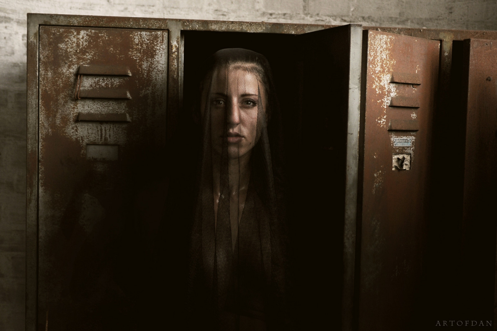 500px, temný, ženy, Dani Fehr, model