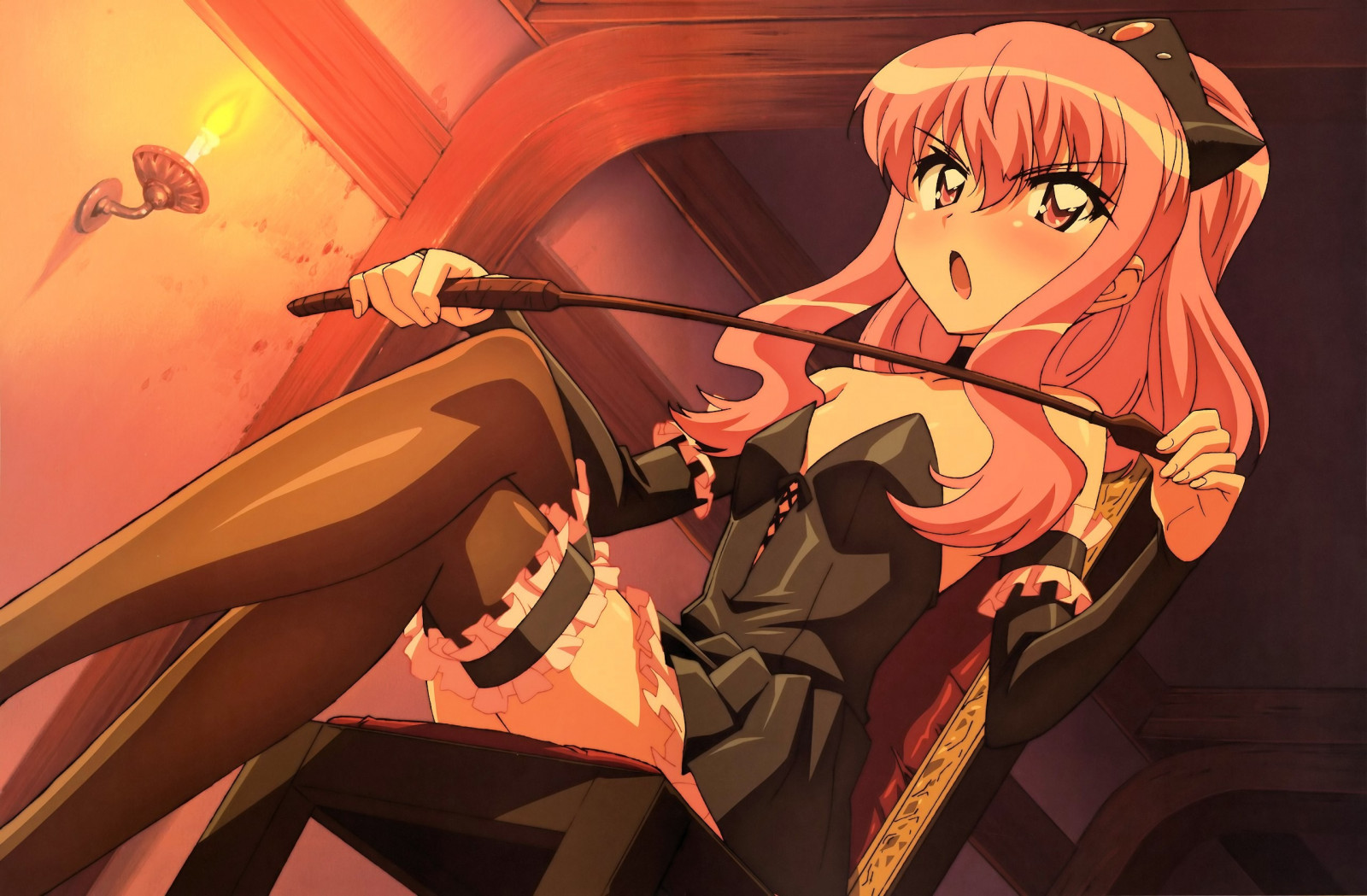 ilustrace, anime, anime dívky, kreslená pohádka, komiks, Zero no Tsukaima, Louise Fran Oise Leblanc de la Valli re, Snímek obrazovky, mangaka, komiks