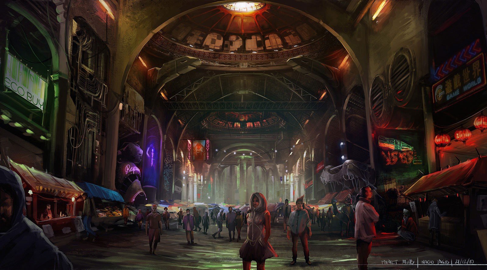 1600x888 px, cyberpunk, futuristik