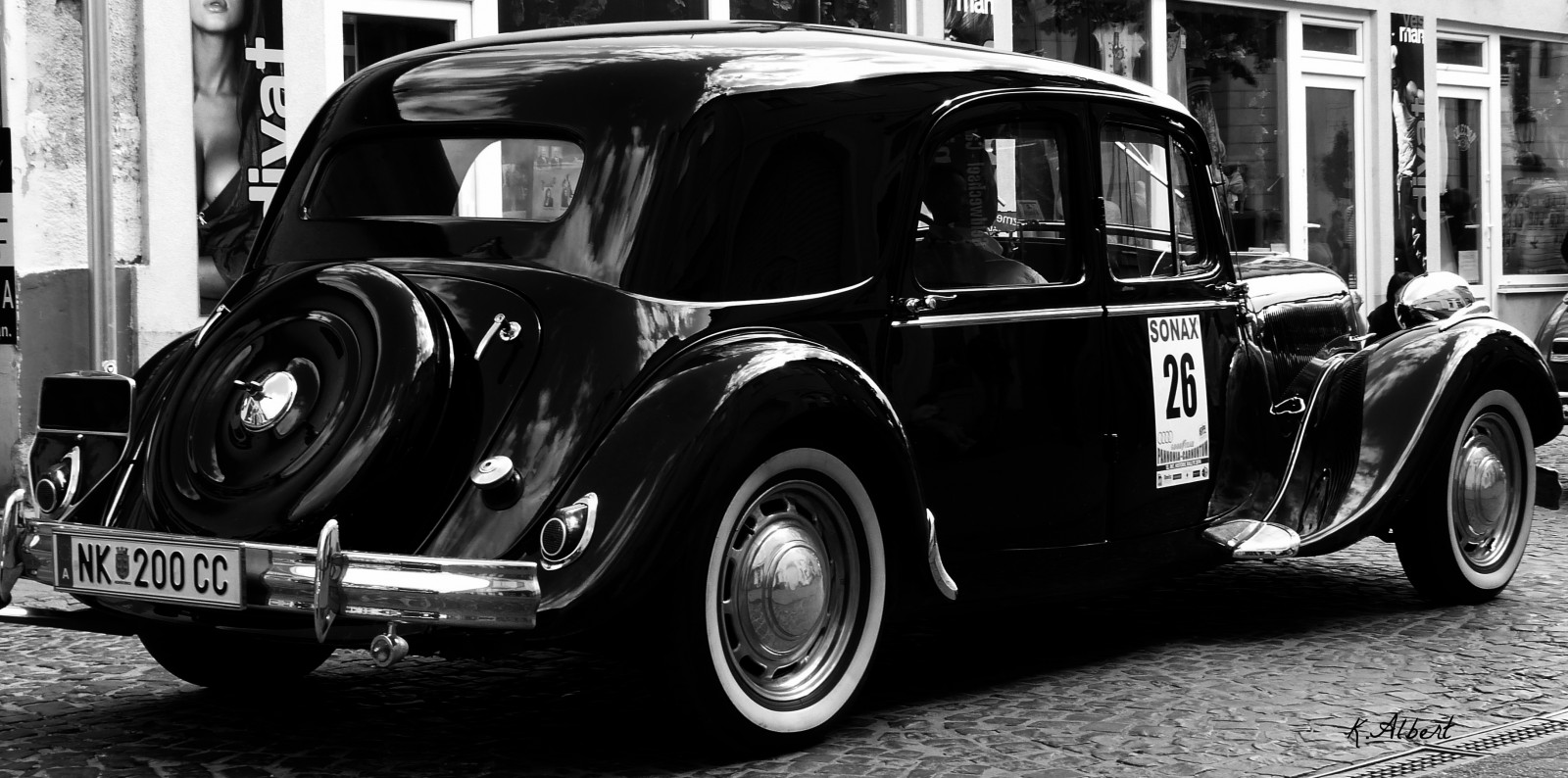 auto, motorové vozidlo, starožitný auto, veteránem, vozidlo, Černý a bílý, automobilového designu, klasický, klasická auta, monochromatické fotografování, automobilový exteriér, černobílý, kolo, automotive wheel system