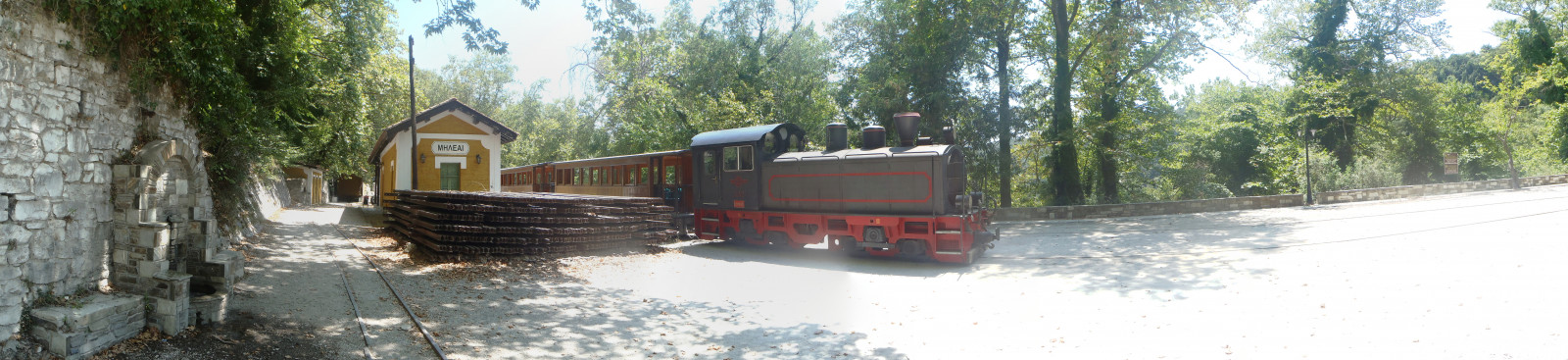 Řecko, Pelion, vlak, vlakové nádraží