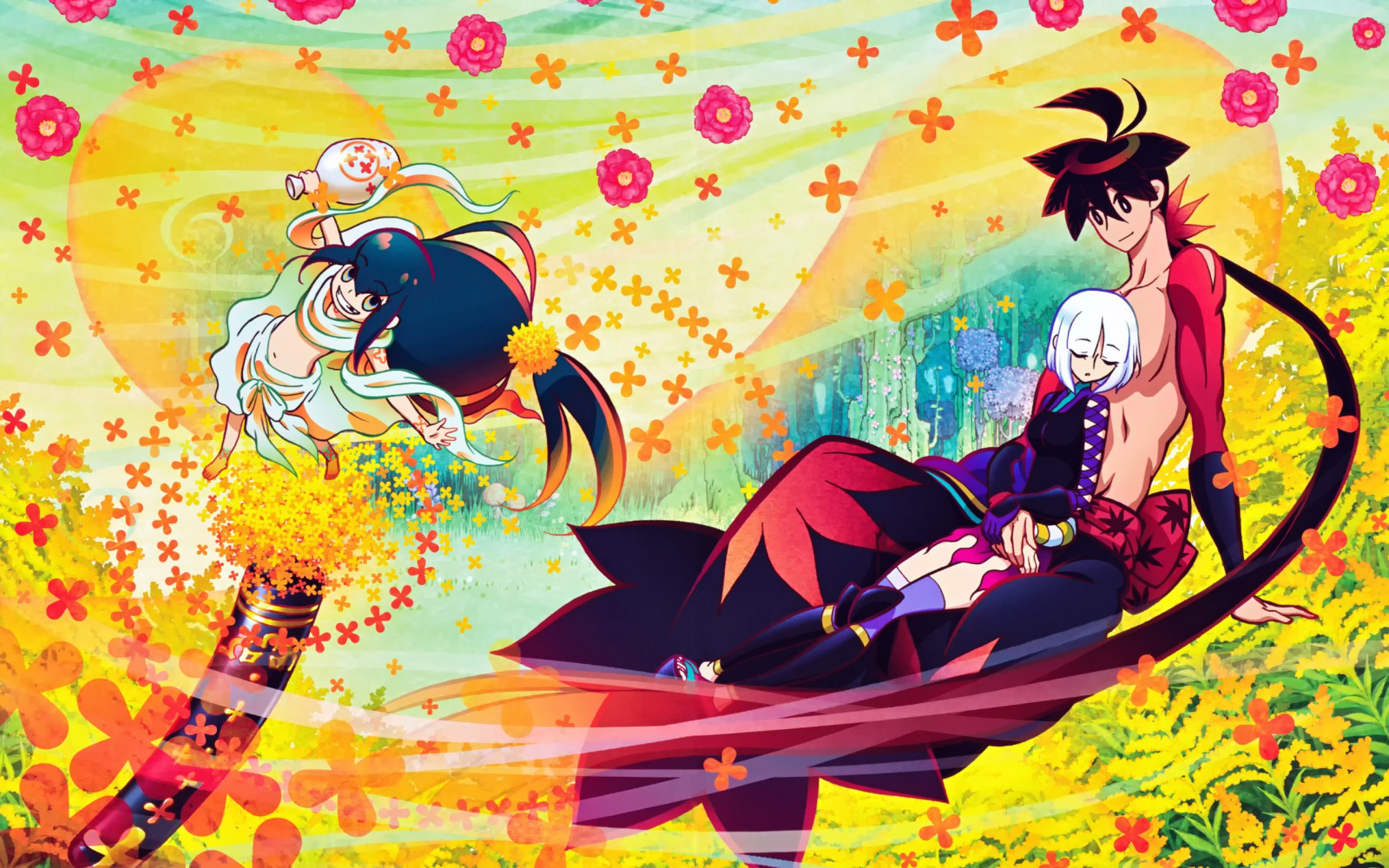 Kamonogatari Wallpaper : illustration, anime, Katanagatari, mural, ART, modern art ...