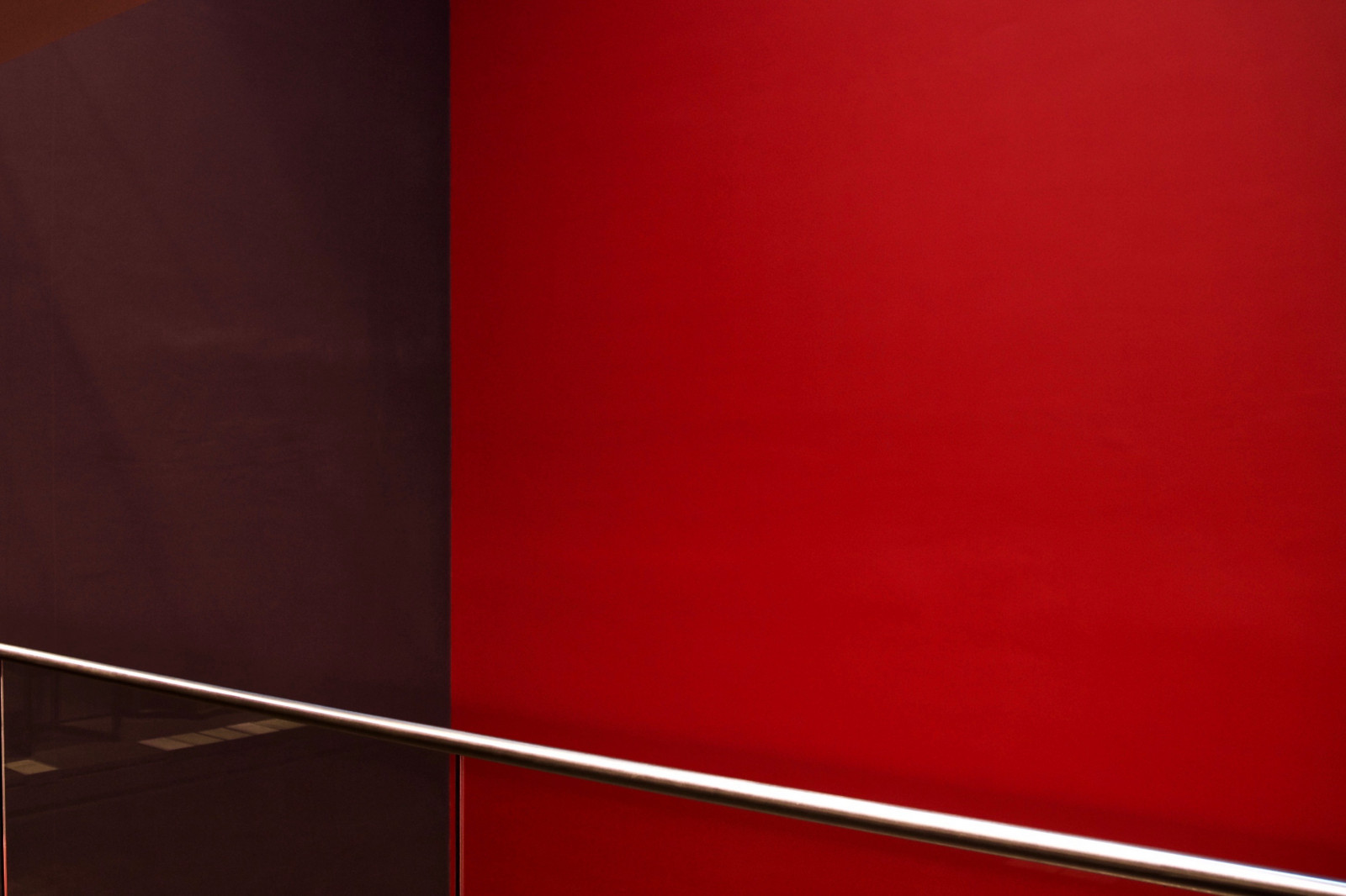 Muzeum, muzeum, Paříž, Francie, Červené, růž, rampa, zábradlí, roh, mince, batiment, budova, nicolasthomas, jednoduchý, minimální, chróm, stěna, mur, úhel, čáry, lignes, stín, karetní hra, kontrast, contraste, Orsay