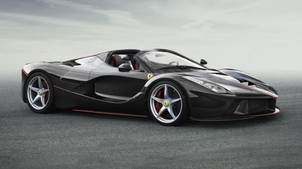 car,vehicle,Ferrari,black,sports car,Ferrari LaFerrari Aperta