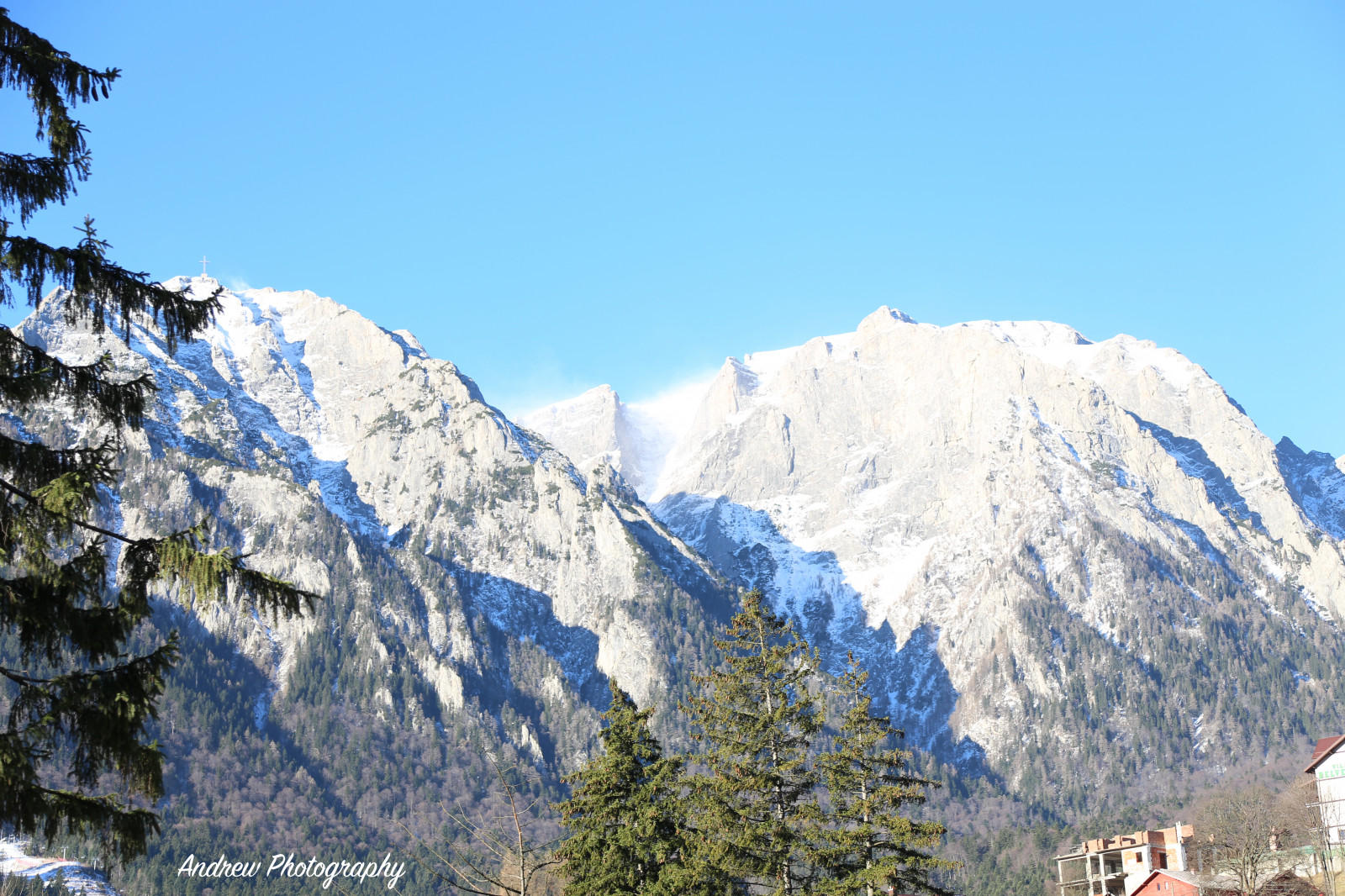 morfologie montane, catena montuosa, montagna, cielo, inverno, la neve, albero, paesaggio mount, Alpi, Massiccio, collina stazione, Parco Nazionale, geomorfologia glaciale, Passo di montagna, elevazione, valle, paesaggio, circo glaciale, cresta, vertice