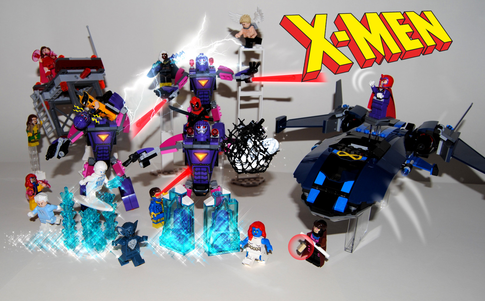 bouřka, LEGO, xmen, Bestie, Darebák, zázrak, mysticismus, Rosomák, dynamo, Stráž, minifigures
