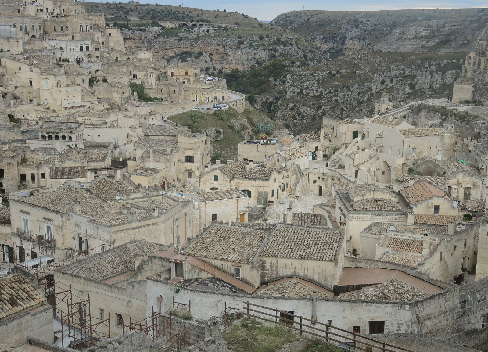 Itálie, Matera, Sassi, jeskyně, Dům, vápenec, Skála, dugintorock, letecký, Pohled, krajina, cityview, Nikon, architektura, kamenné zdivo, venkovní