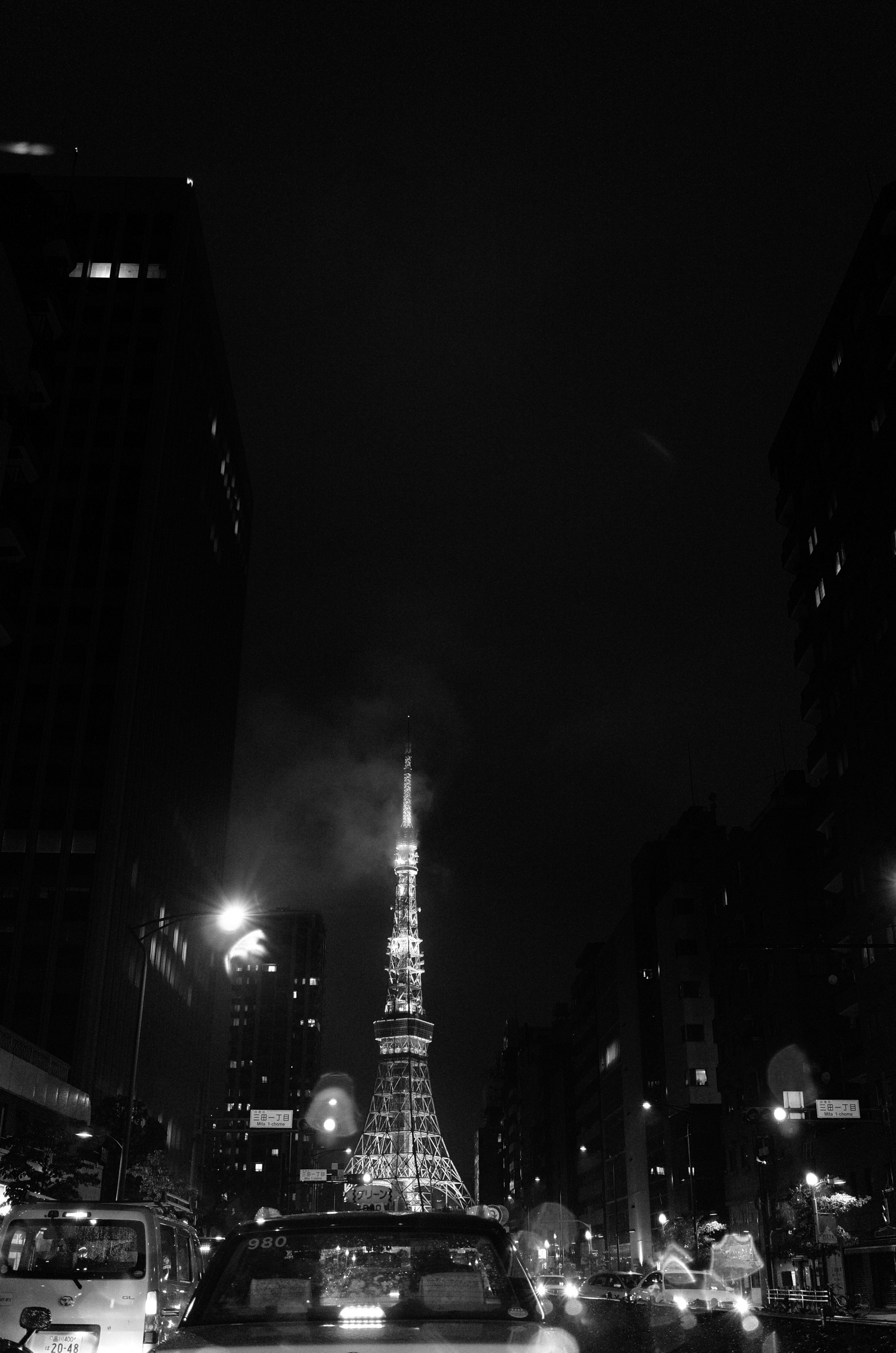 Giappone, strada luce, nero, monocromo, città, paesaggio urbano, notte, orizzonte, sera, crepuscolo, Leica, Tokyo, mezzanotte, leggero, illuminazione, CC, forma, oscurità, t, leicat, Summicron, Creative Commons, summicron235, 235, bianco e nero, fotografia in bianco e nero