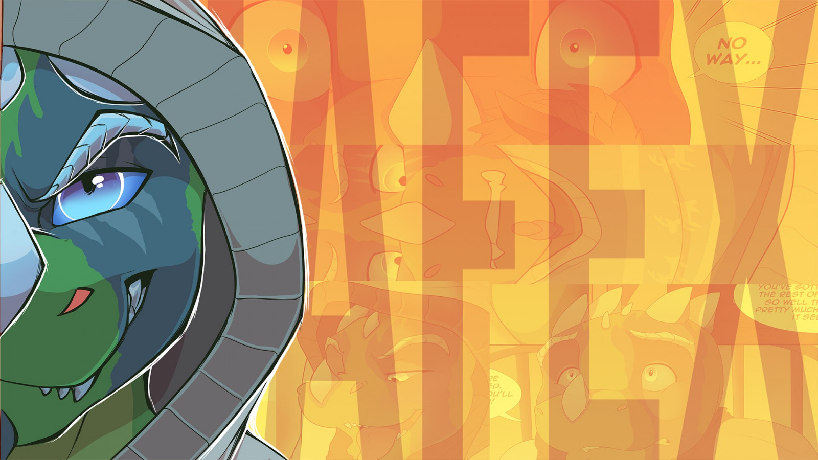 illustrazione, anime, occhi blu, cappe, cartone animato, peloso, Anthro, jesus raptor, jasonafex, ARTE, immagine dello schermo, sfondo del computer, font