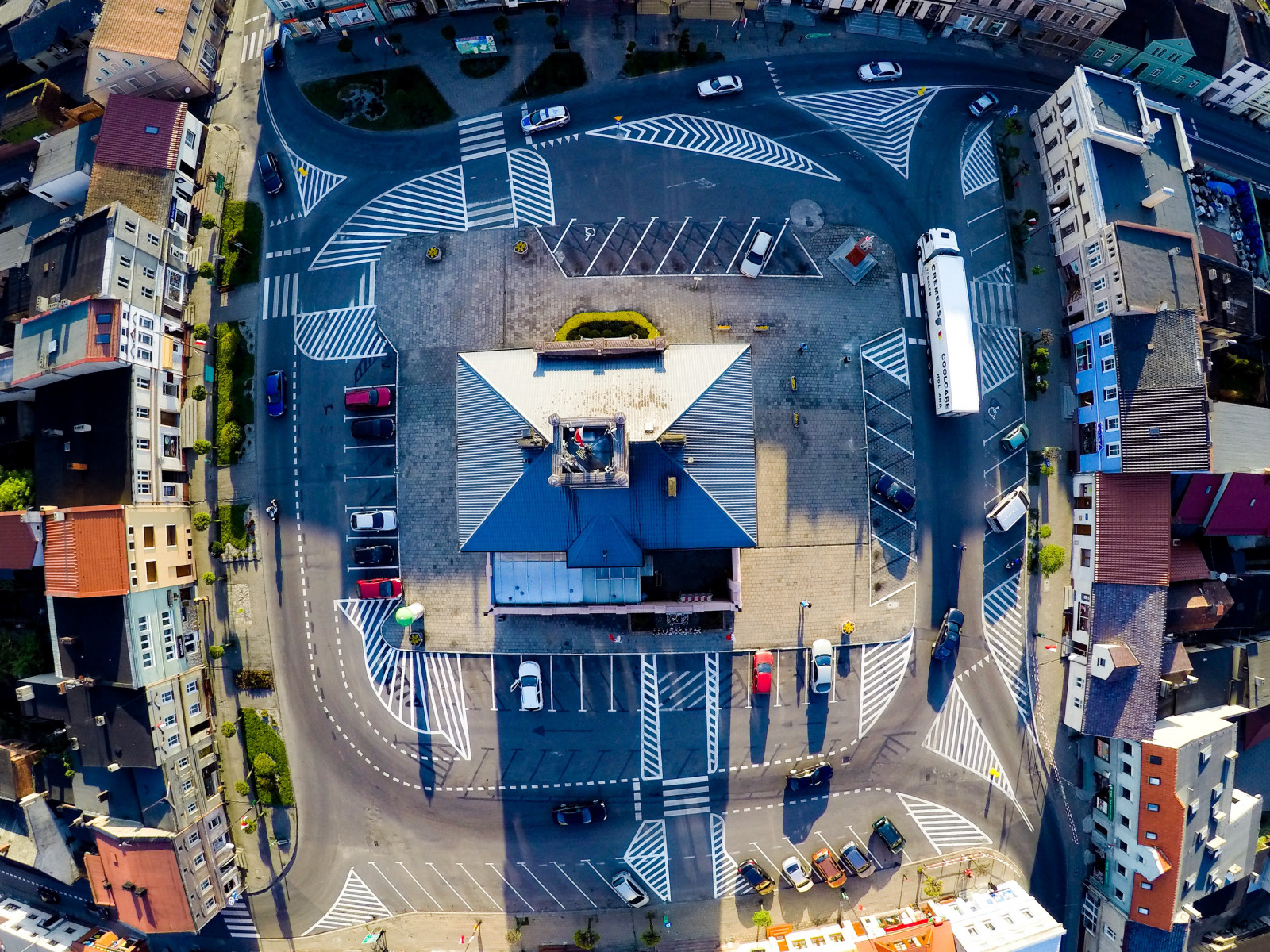 modrý, urban area, metropole, město, budova