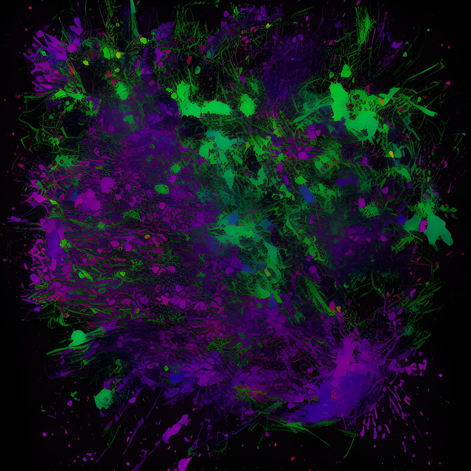 Wallpaper neon, splat, paint splash 3072x3072 lumberjacck 2190779