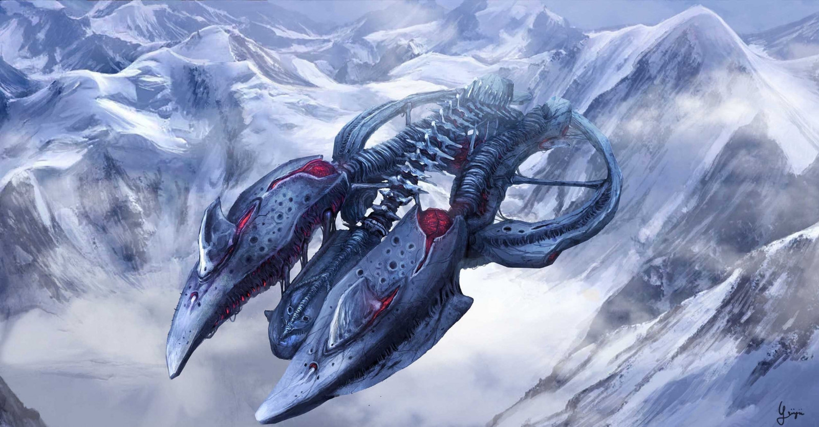 neve, inverno, veículo, obra de arte, gelo, ficção científica, Terreno, montanha, Captura de tela, Papel de parede do computador, Atmosfera da terra, Fenômeno geológico, cadeia de montanhas, esporte radical, montanhismo
