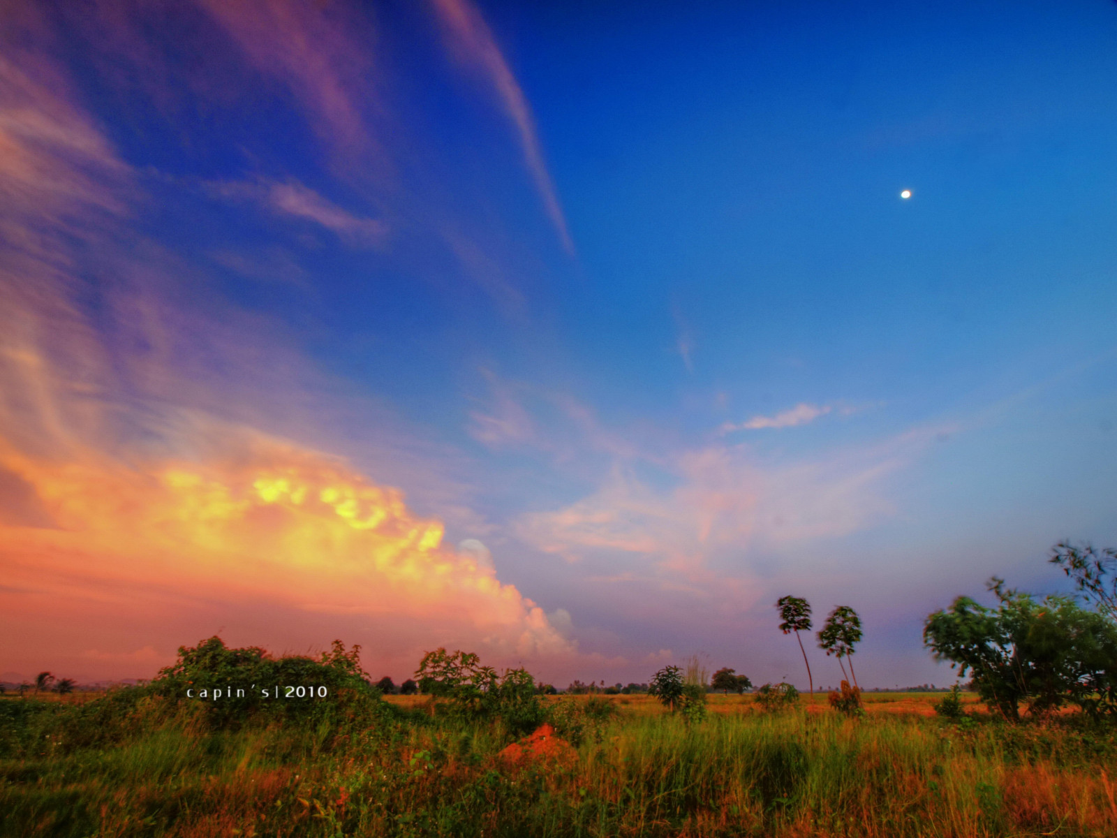 solnedgang, baggård, landskab, fantasi, Final Fantasy, HDR, Senja, capin, xenocapin, 918mm