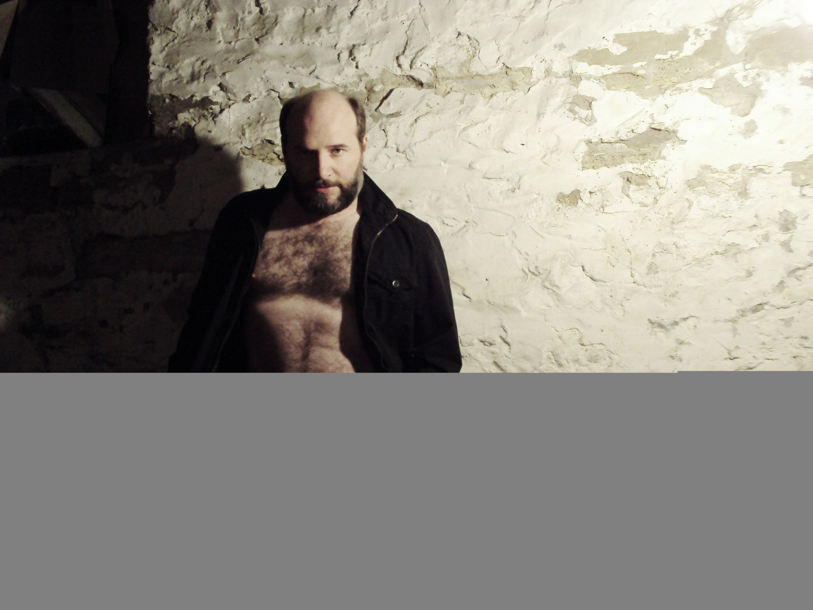 Bär, behaart, männlich, Mauer, selbst, Cub, Unterwäsche, Brust, Jeans, Fyff03262010