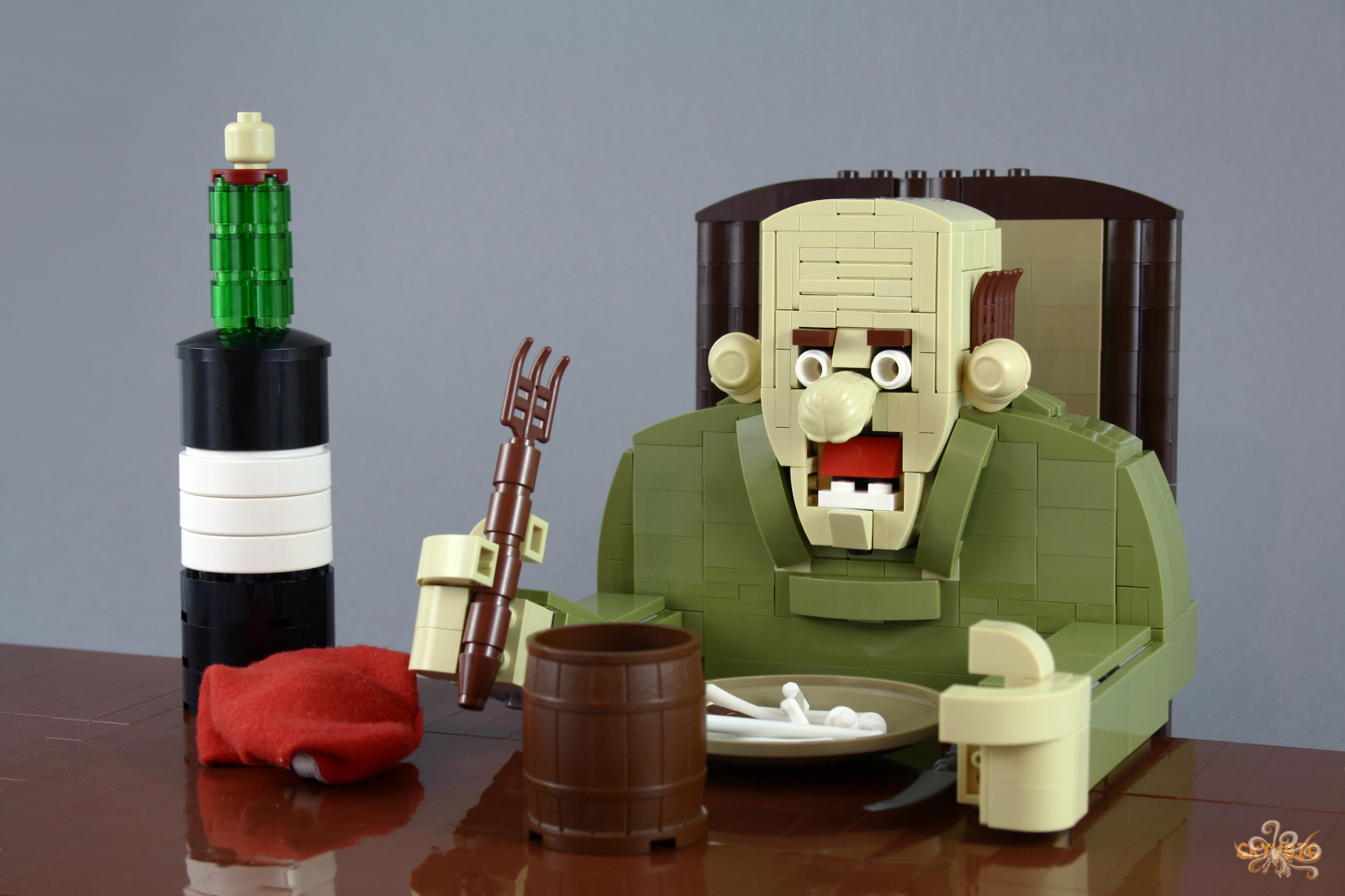 stůl, víno, LEGO, Hračka, jíst, láhev, moc, 6kyubi6, brickbuildcharacter, produkt, Sklenice