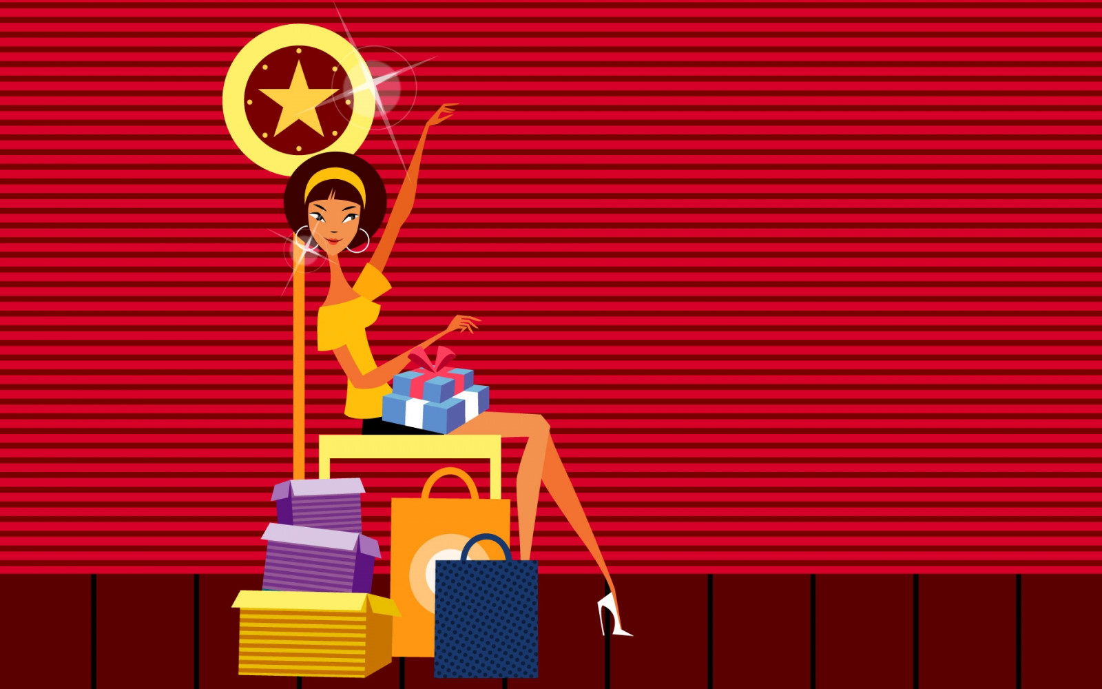 Wallpaper girl, style, shopping, clothes 1920x1200 4kWallpaper