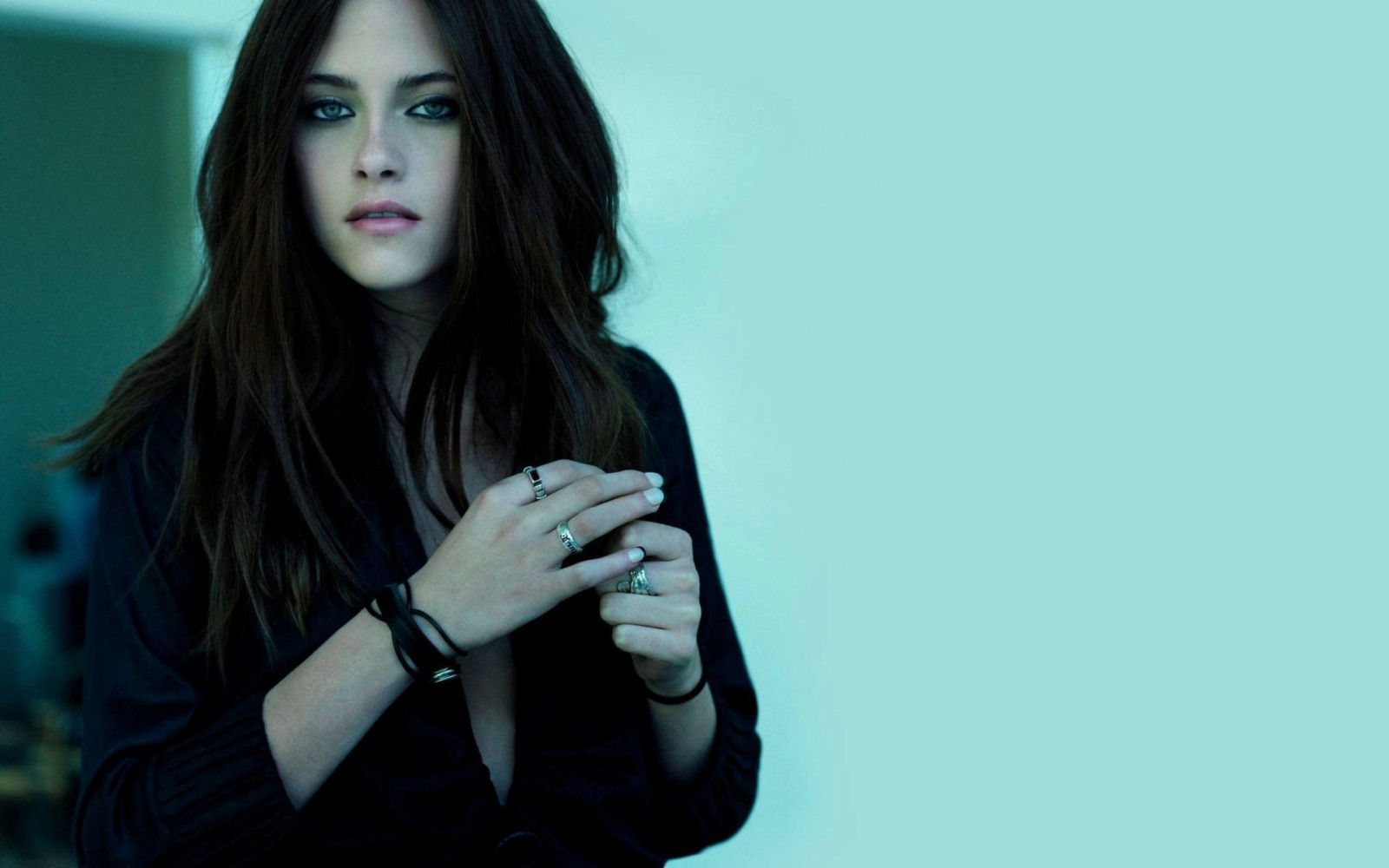 Wallpaper : model, long hair, glasses, singer, Kristen Stewart, black