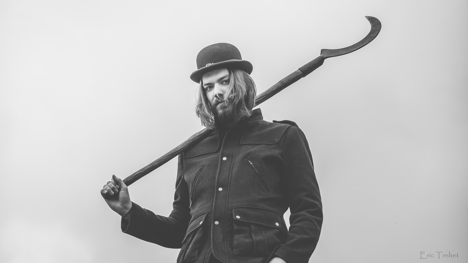 tvář, bílý, Černá, černobílý, portrét, oči, fotografování, hudba, hudebník, socha, Nikon, Noir, kytarista, Tvář, fullframe, 70200, NIKKOR, fotografie, blanc, považovat, bretagne, fx, D610, Británie, exterieur, Černý a bílý, monochromatické fotografování, nikonpassion