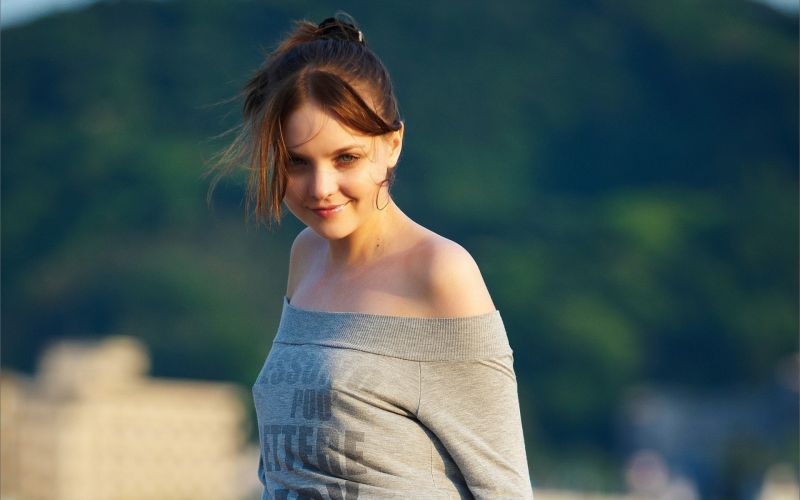 slunečnímu záření, ženy, model, portrét, fotografování, modrý