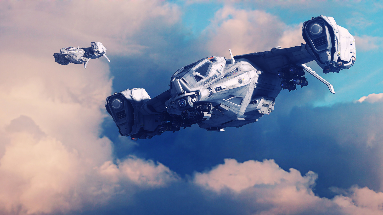 science fiction, computerspil, militærfly, futuristisk