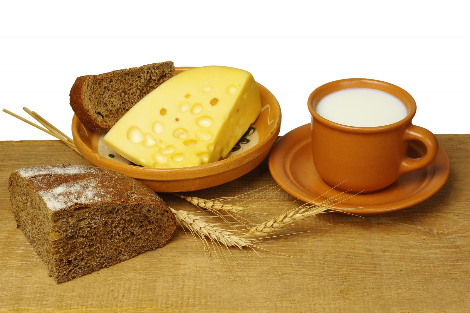 Wallpaper food, bread, cheese, cup, breakfast, milk, baking, meal