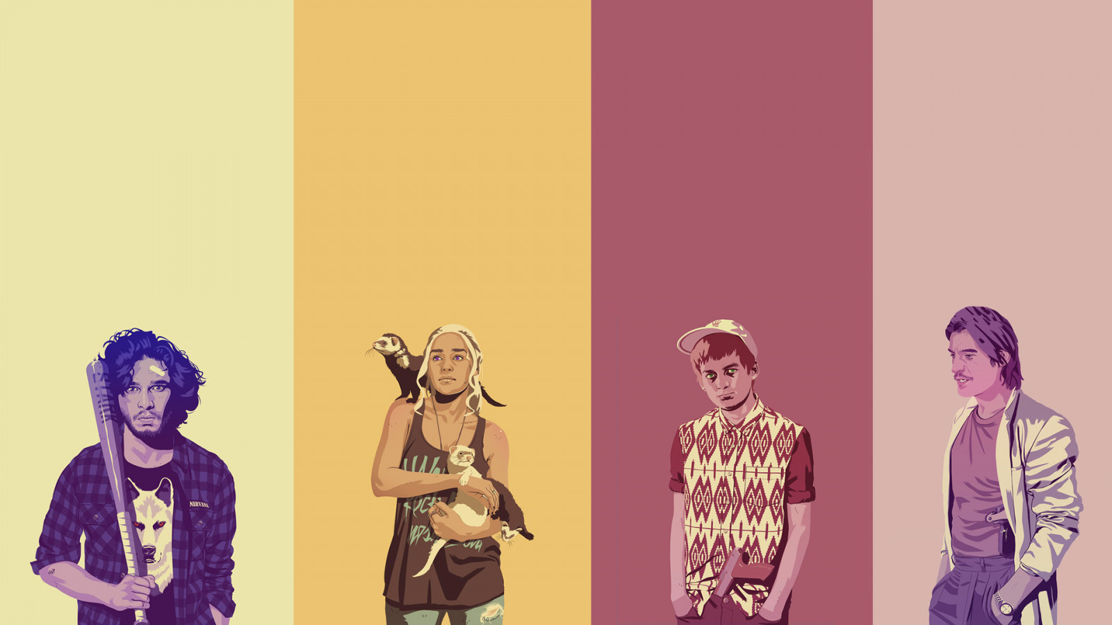 1920x1080 px, Baratheon, Daenerys, hra, Jaime, Joffrey, jon, Lannister, z, sníh, Targaryen, trůny